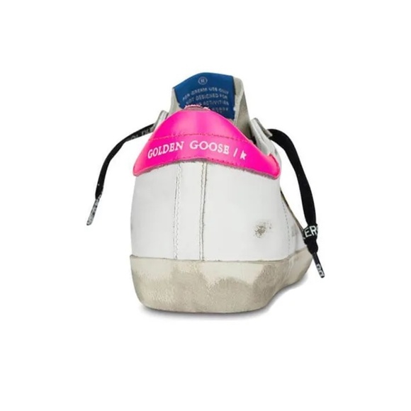 Golden Goose Superstar Leopard Star Hot Pink Tab Size 37 Like New! - Picture 6 of 17